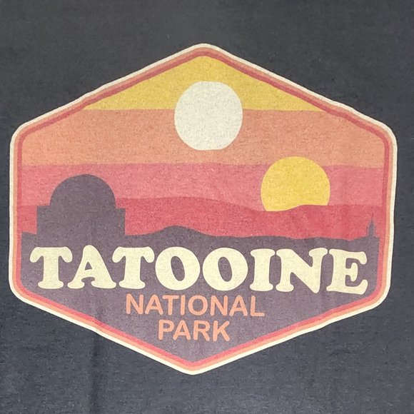 Tatooine National Park Star Wars Short Sleeve Tee Men's L - Picture 2 of 4